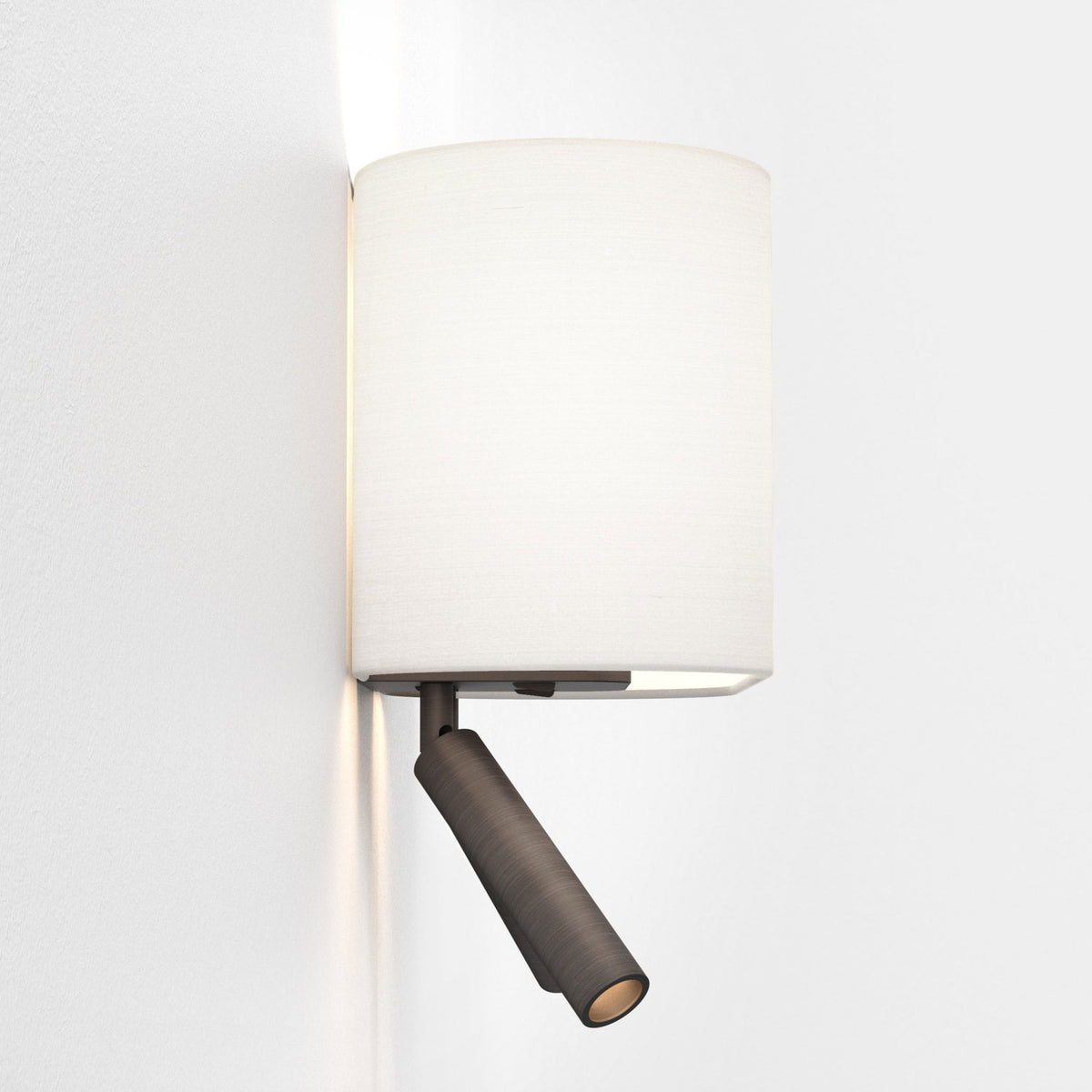 Venn Twin Reader Wall Light in Bronze