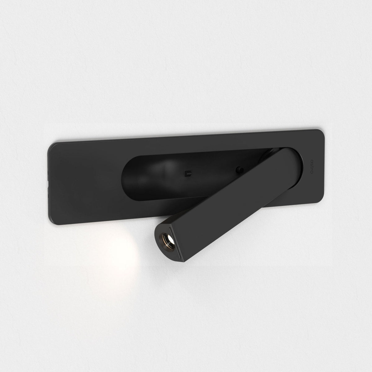 Keta Recessed Switched LED Reading Light in Matt Black