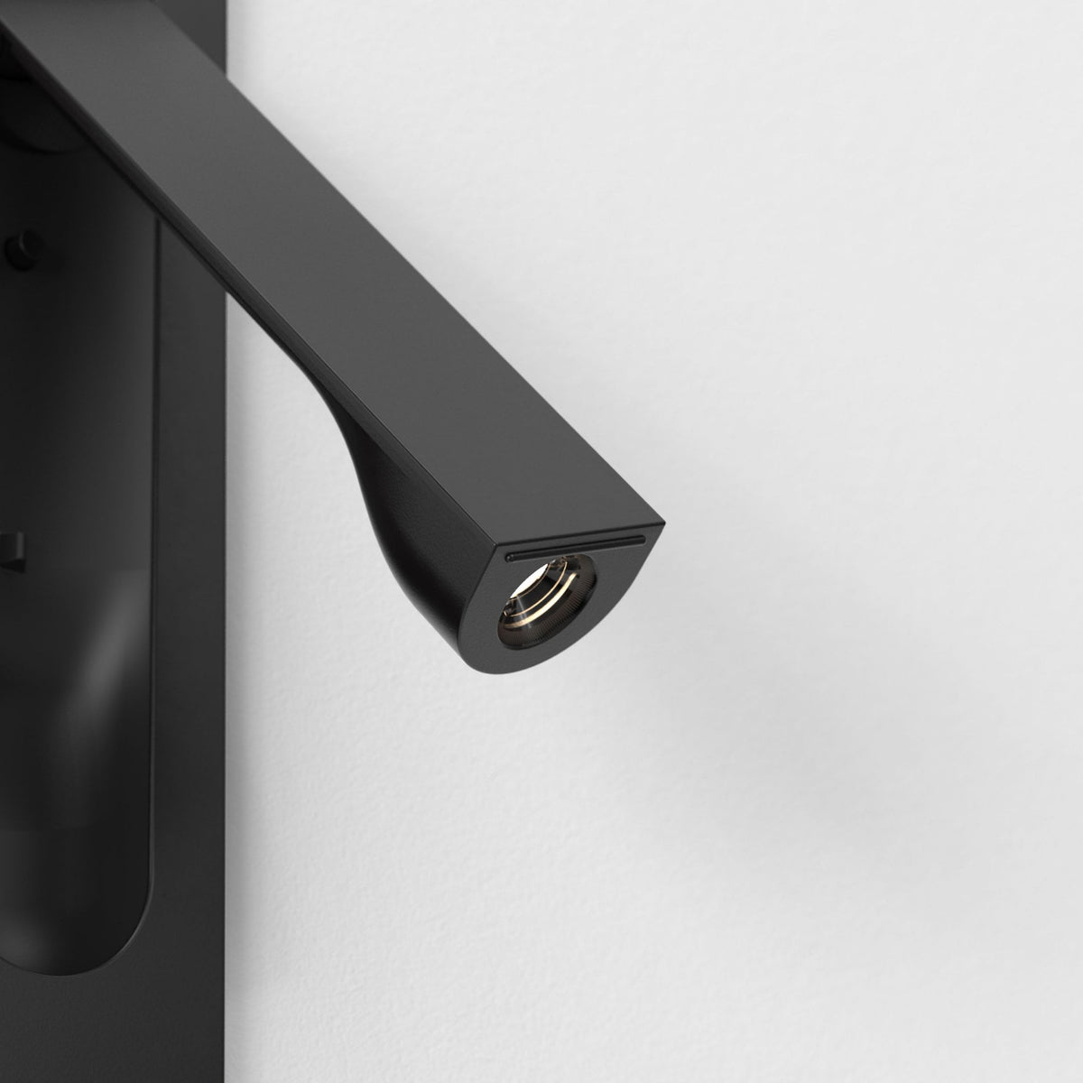 Keta Recessed Switched LED Reading Light in Matt Black