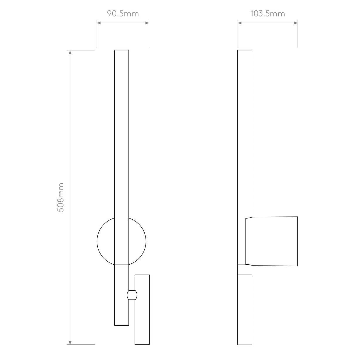 Baton Reader LED Reading Light in Matt Black