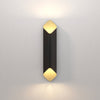 Ako 600 Phase Dimmable Up & Down Wall Light in Matt Black & Gold