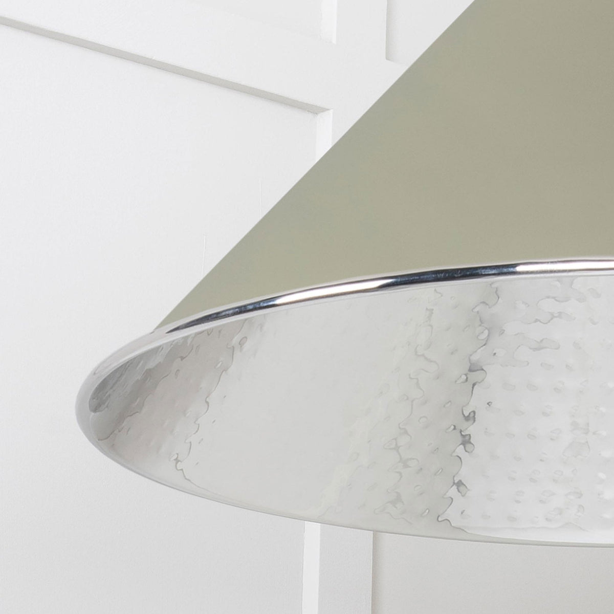 Hammered Nickel Hockley Pendant in Tump