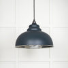 Hammered Nickel Harborne Pendant in Soot