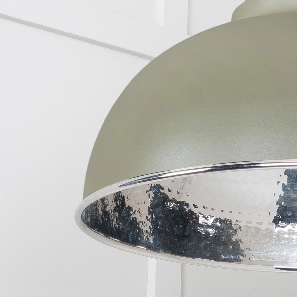 Hammered Nickel Harborne Pendant in Tump