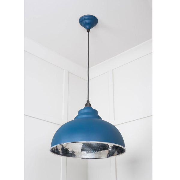 Hammered Nickel Harborne Pendant in Upstream