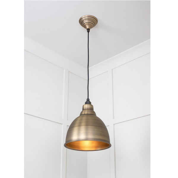 Aged Brass Brindley Pendant