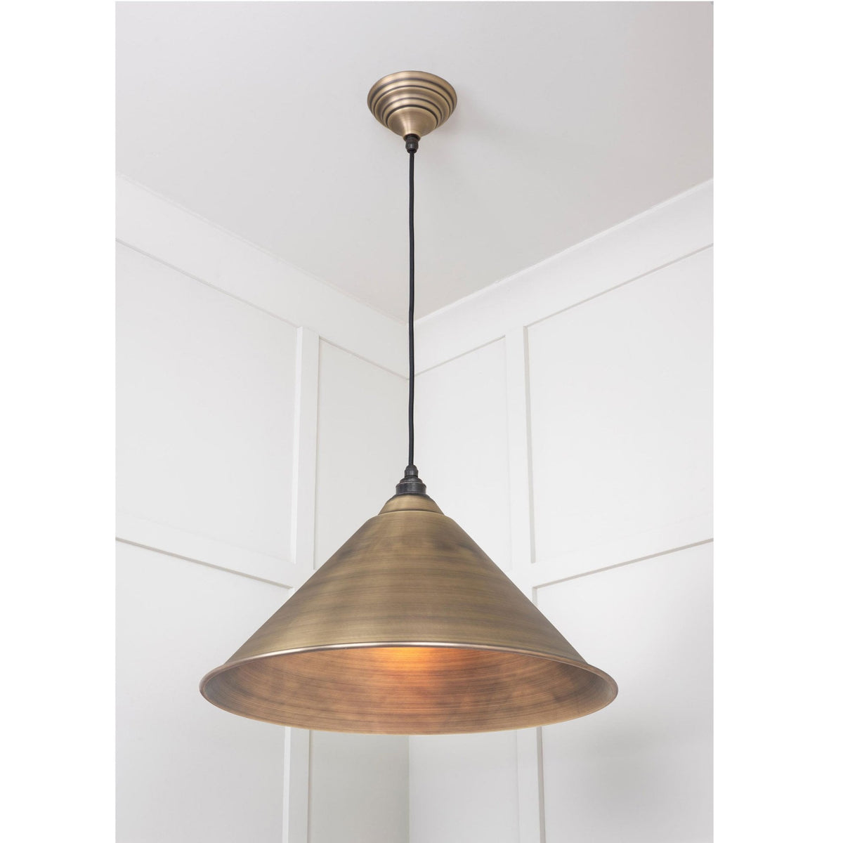 Aged Brass Hockley Pendant