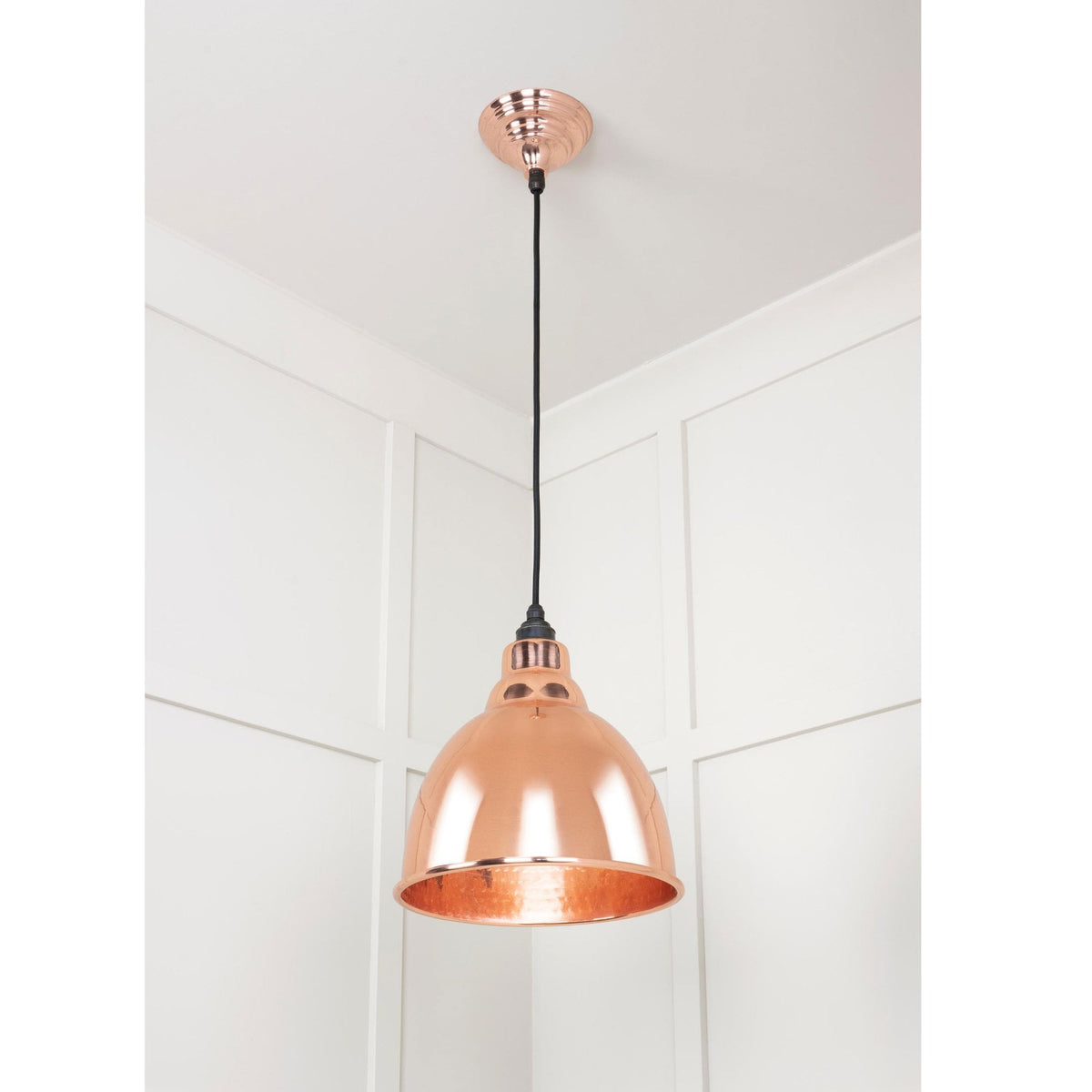 Hammered Copper Brindley Pendant