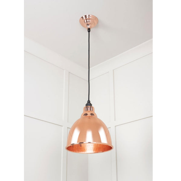 Hammered Copper Brindley Pendant