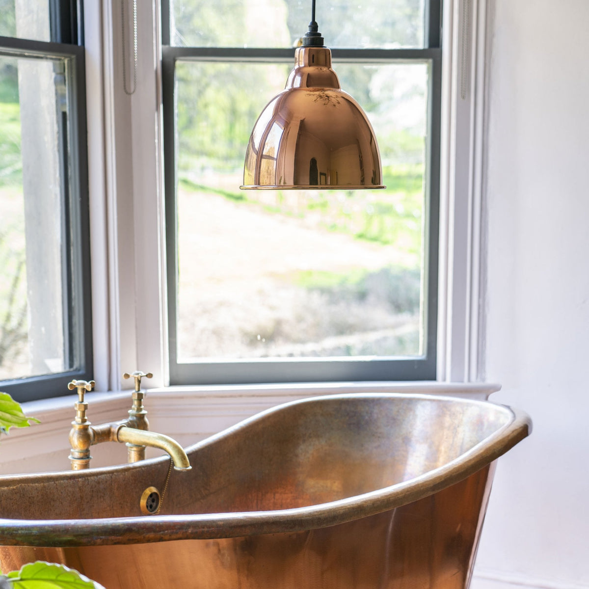 Hammered Copper Brindley Pendant