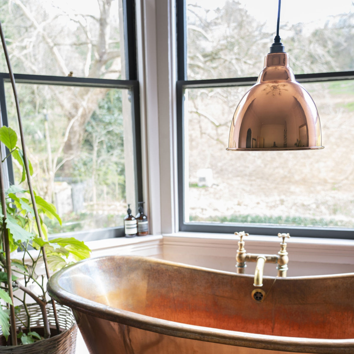 Hammered Copper Brindley Pendant