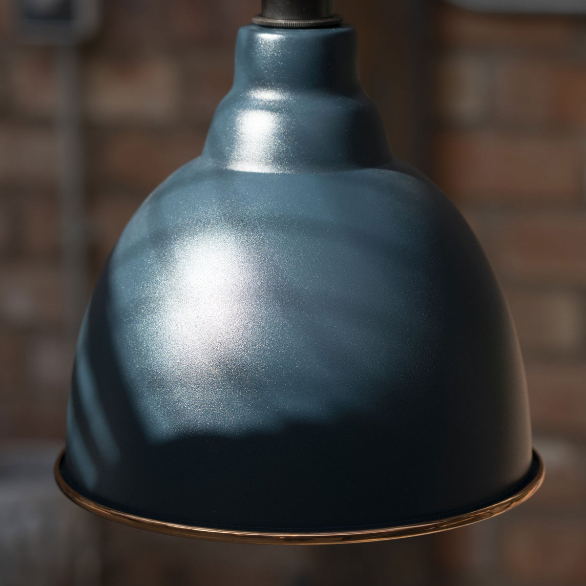 Hammered Copper Brindley Pendant in Dusk