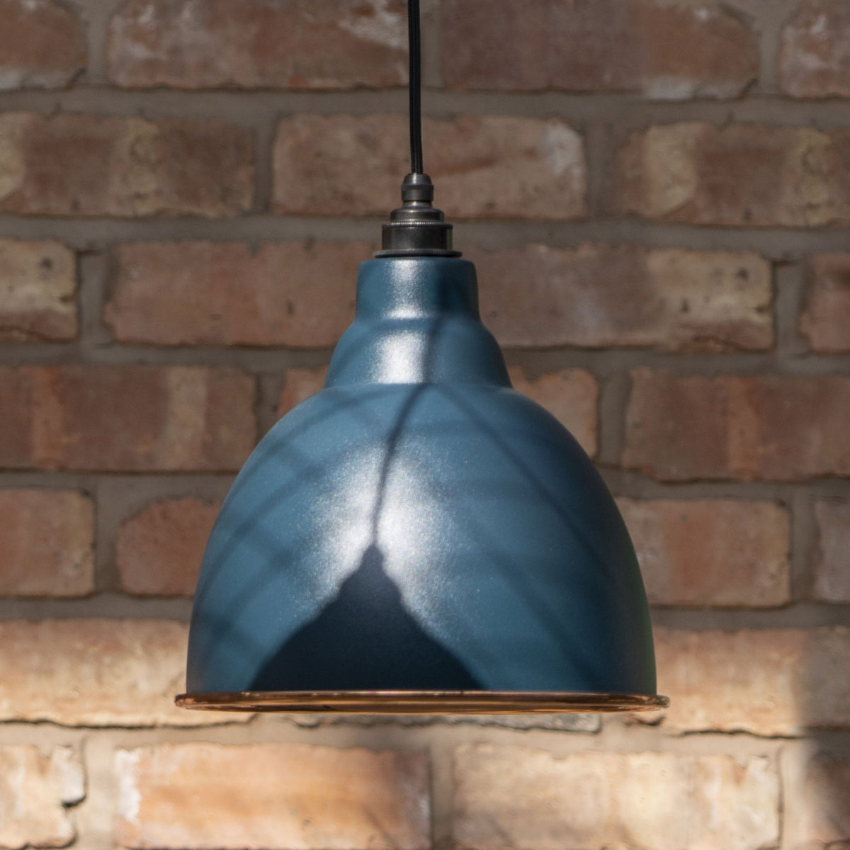 Hammered Copper Brindley Pendant in Dusk