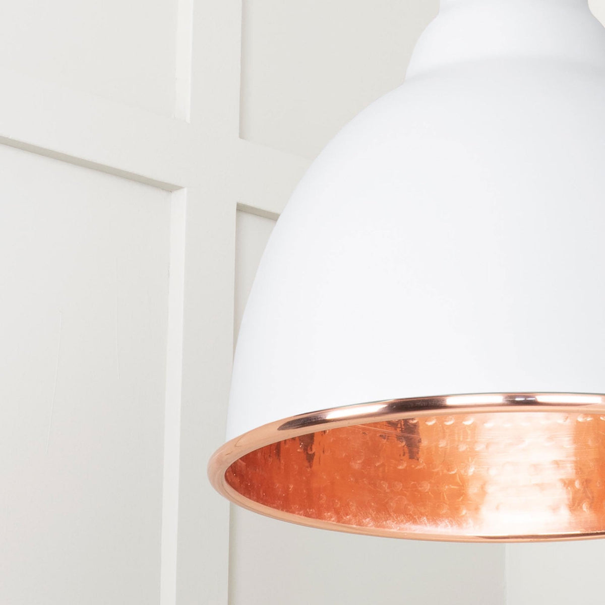 Hammered Copper Brindley Pendant in Flock