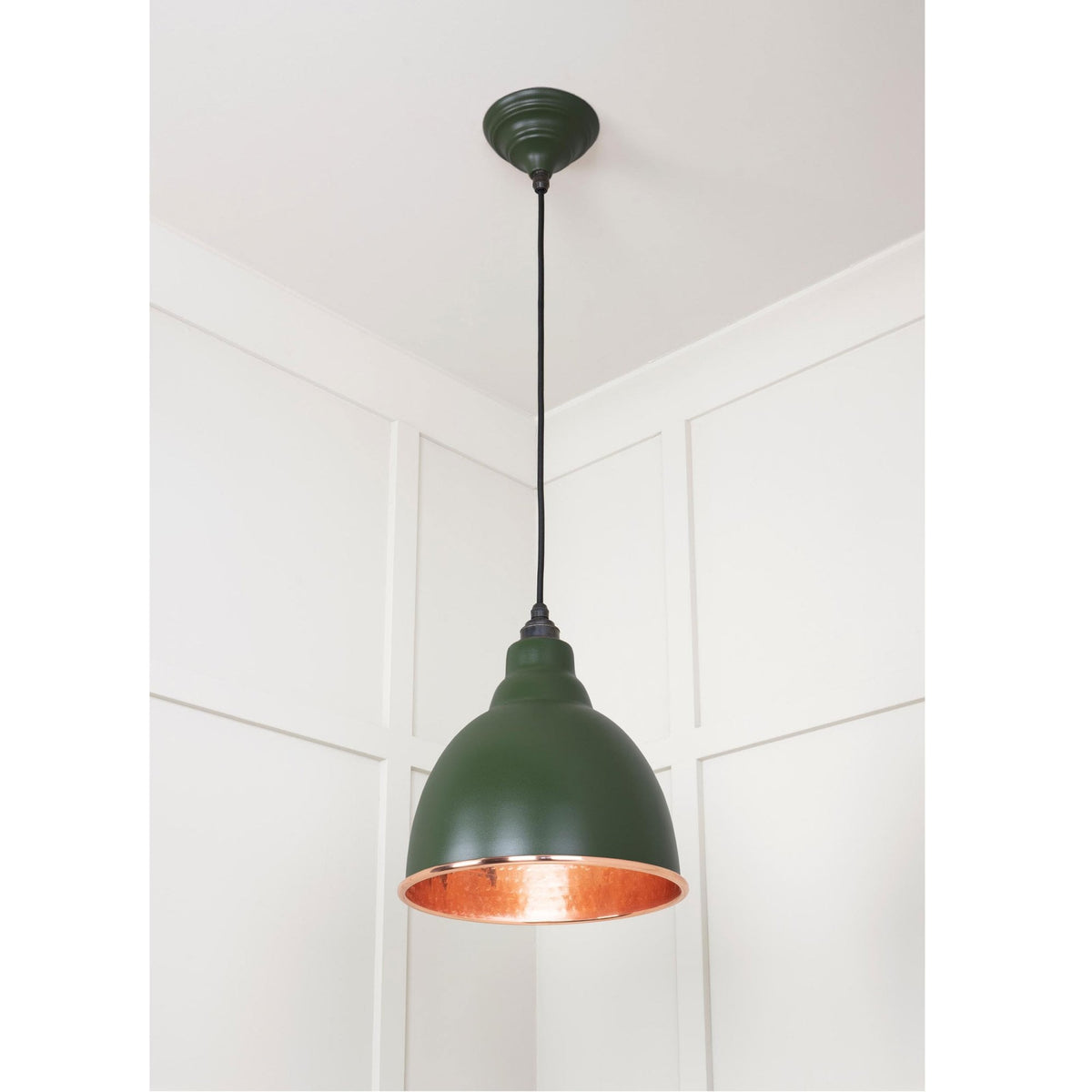 Hammered Copper Brindley Pendant in Heath