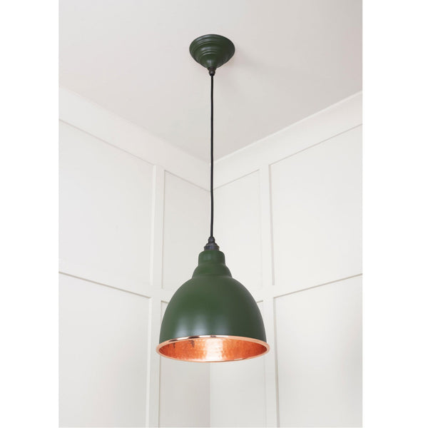 Hammered Copper Brindley Pendant in Heath