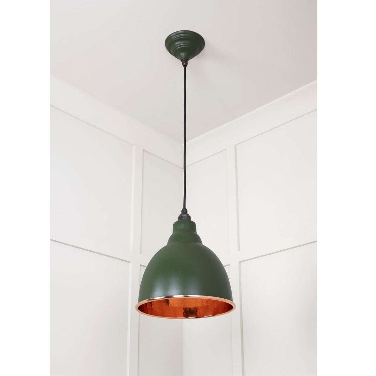Hammered Copper Brindley Pendant in Heath