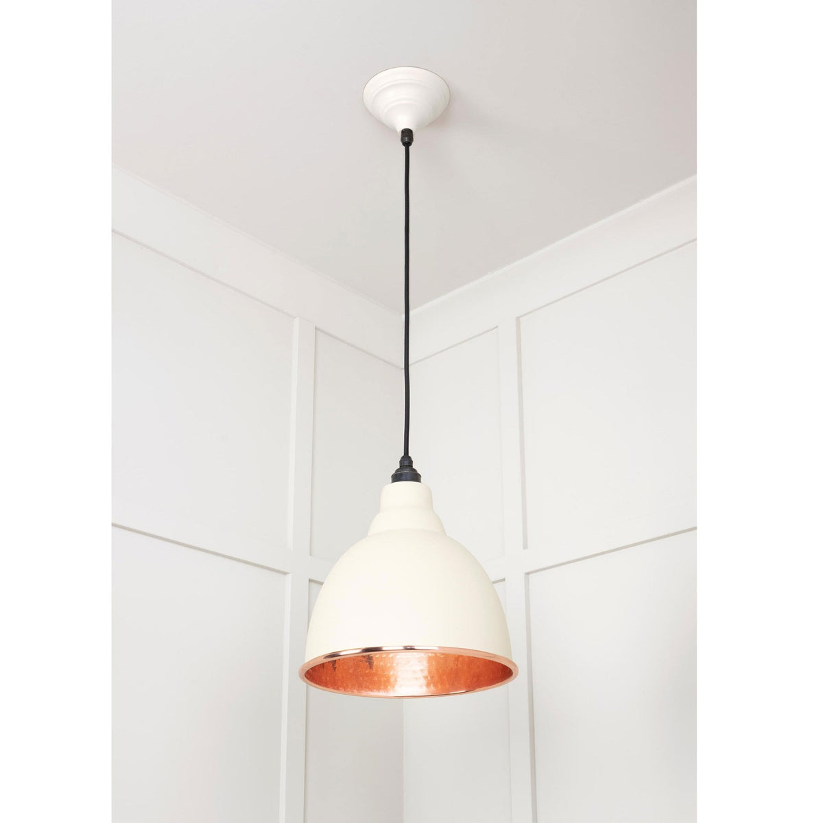 Hammered Copper Brindley Pendant in Teasel