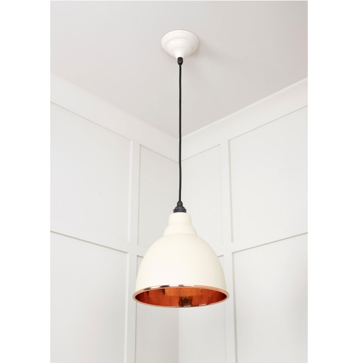 Hammered Copper Brindley Pendant in Teasel