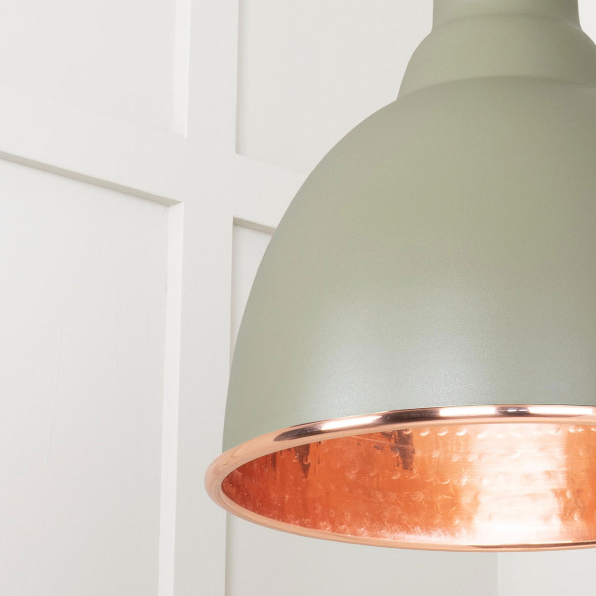 Hammered Copper Brindley Pendant in Tump