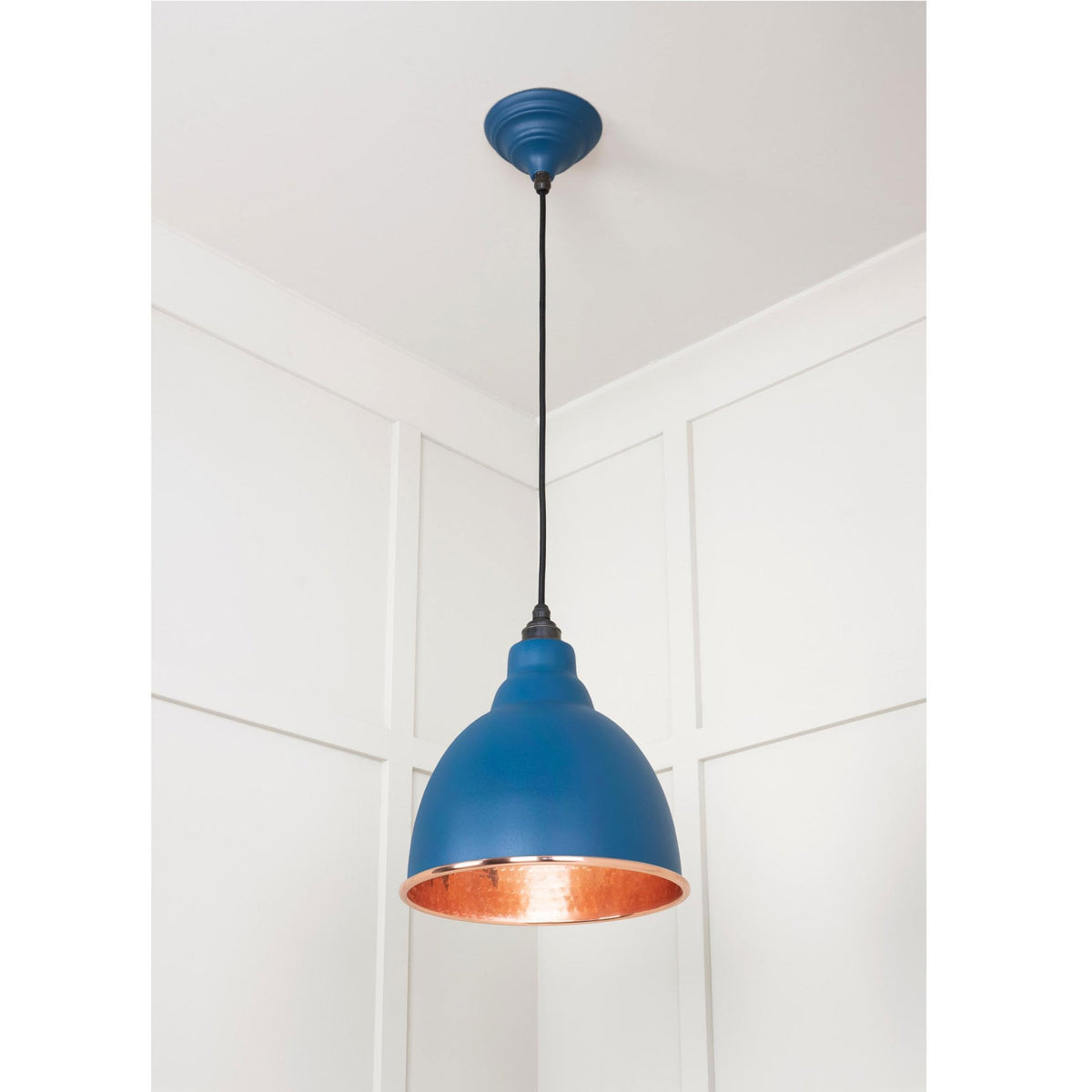 Hammered Copper Brindley Pendant in Upstream