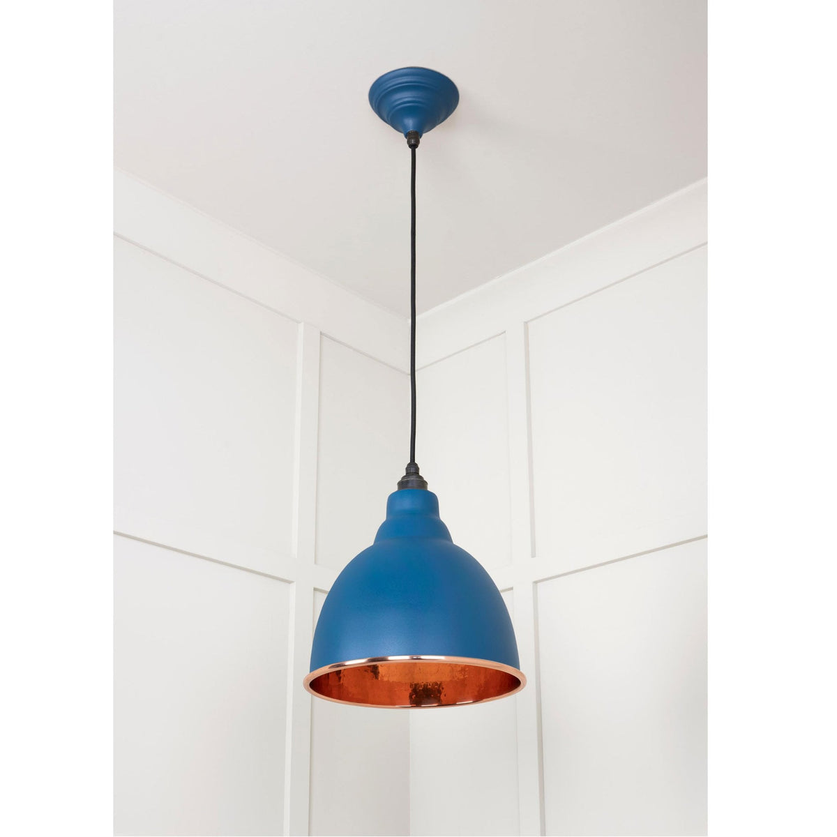 Hammered Copper Brindley Pendant in Upstream