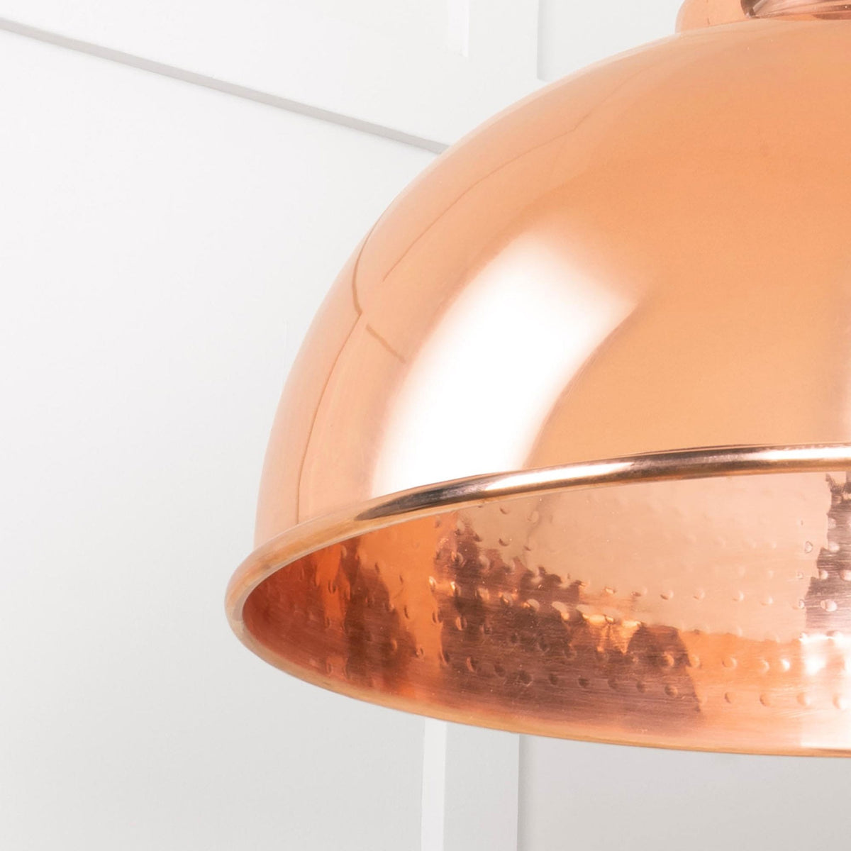 Hammered Copper Harborne Pendant