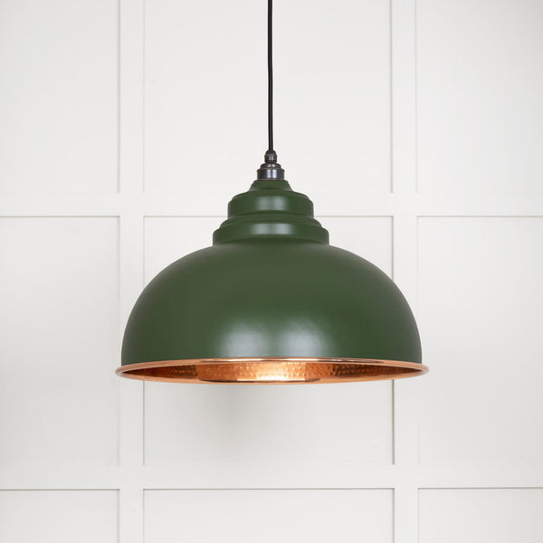 Hammered Copper Harborne Pendant in Heath