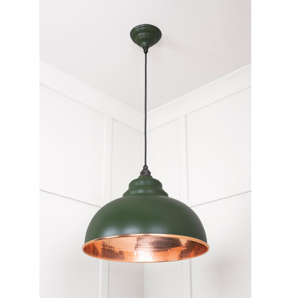 Hammered Copper Harborne Pendant in Heath