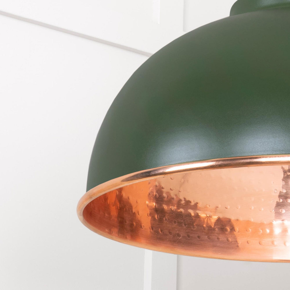 Hammered Copper Harborne Pendant in Heath