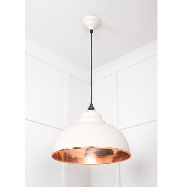 Hammered Copper Harborne Pendant in Teasel