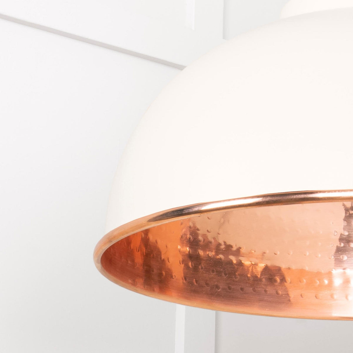 Hammered Copper Harborne Pendant in Teasel