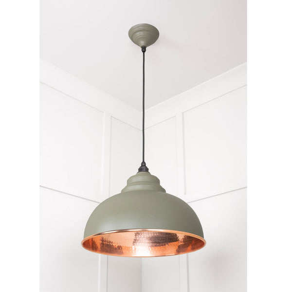 Hammered Copper Harborne Pendant in Tump