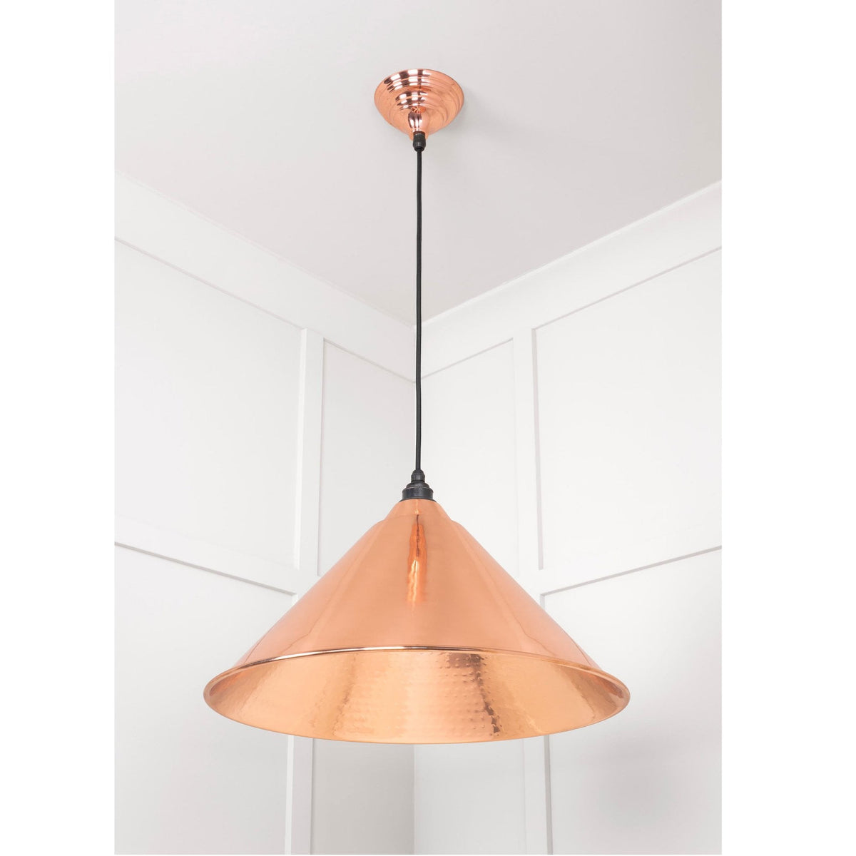 Hammered Copper Hockley Pendant