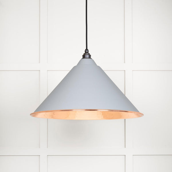 Hammered Copper Hockley Pendant in Birch