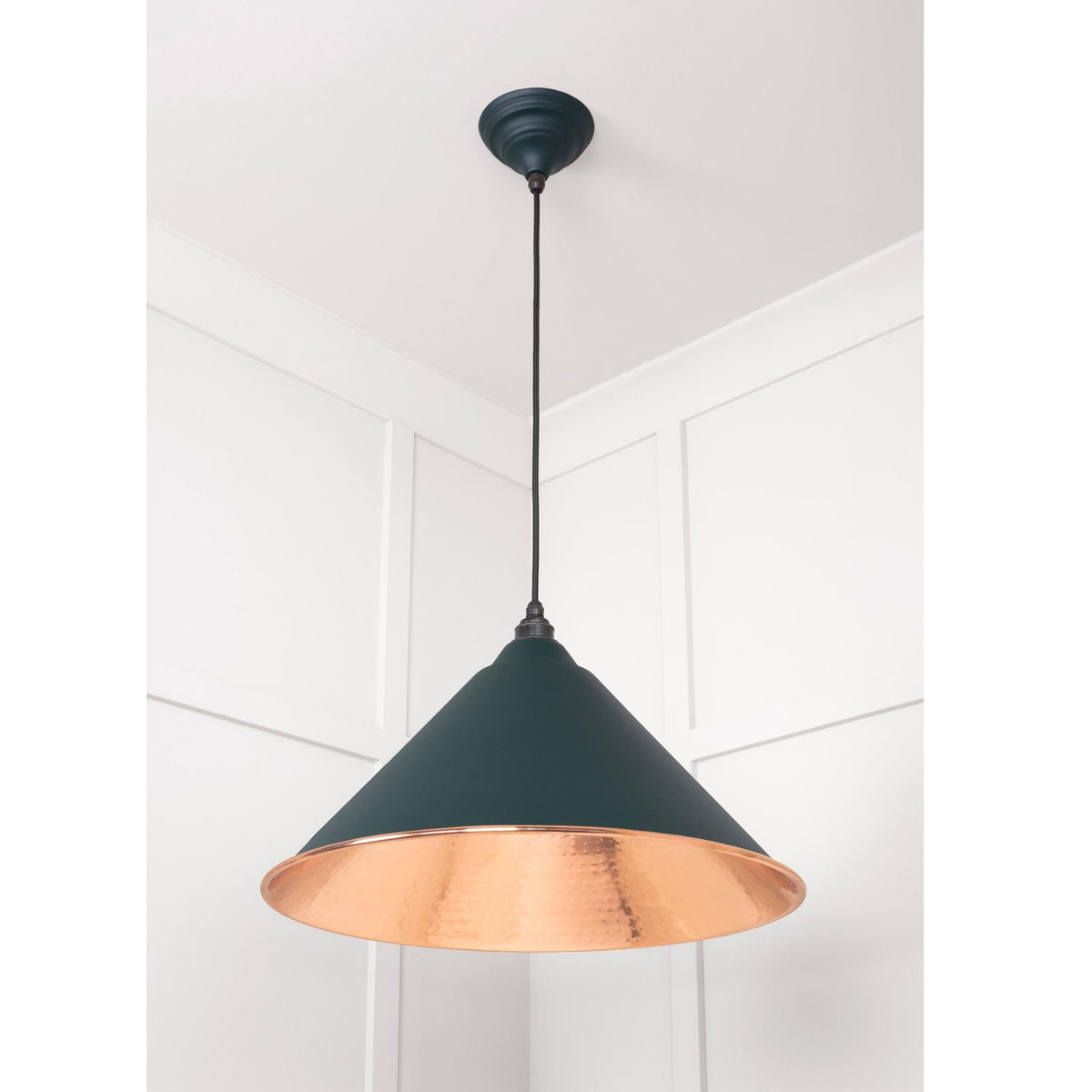 Hammered Copper Hockley Pendant in Dingle