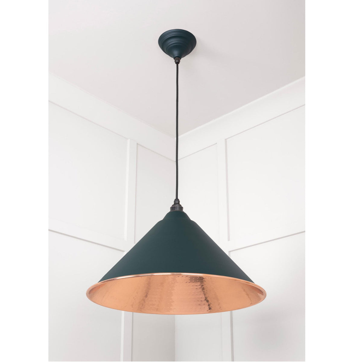Hammered Copper Hockley Pendant in Dingle