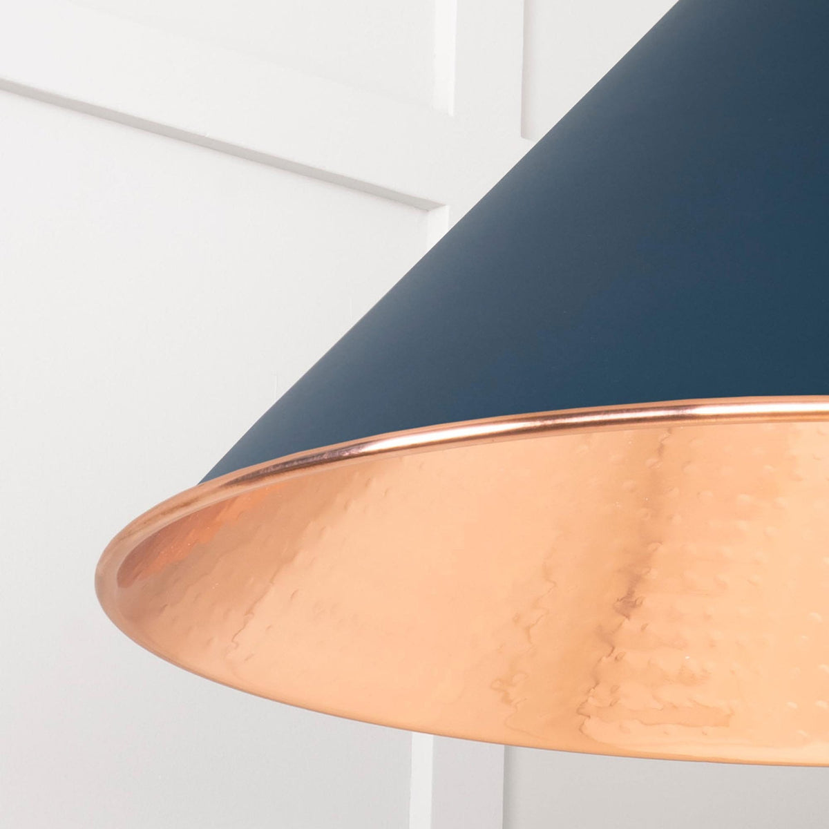 Hammered Copper Hockley Pendant in Dusk