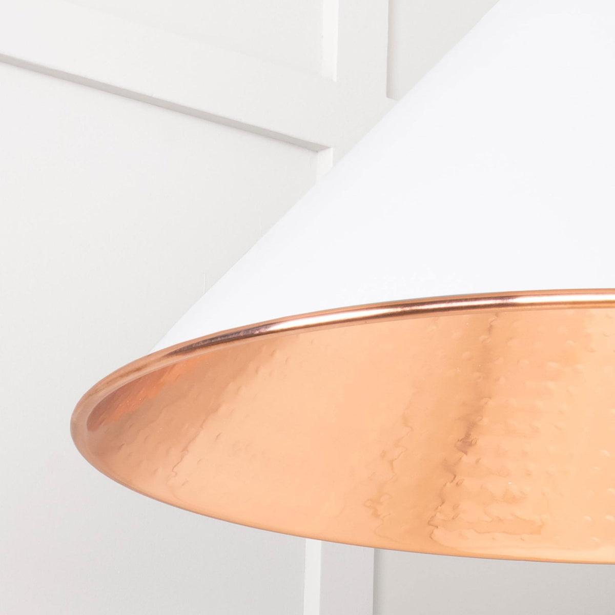 Hammered Copper Hockley Pendant in Flock