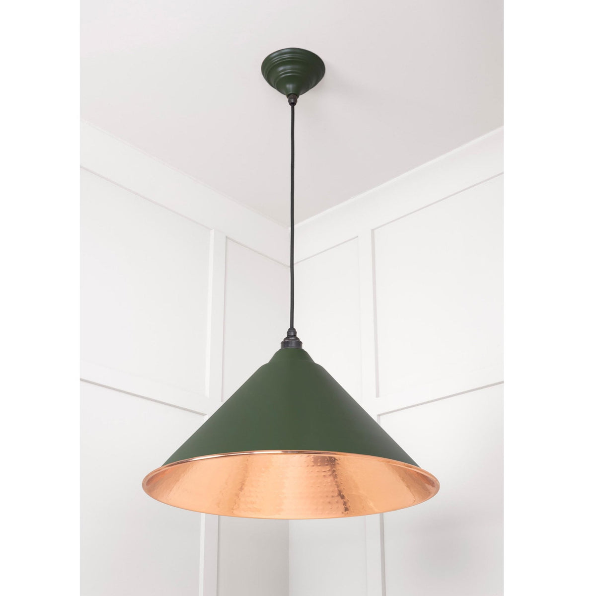 Hammered Copper Hockley Pendant in Heath