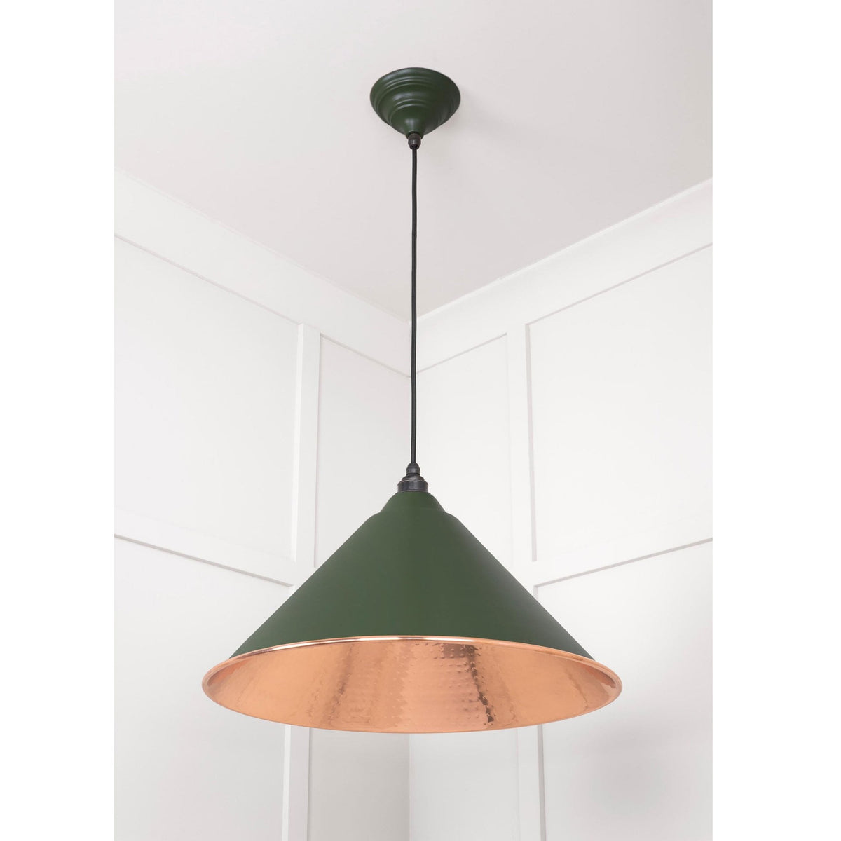 Hammered Copper Hockley Pendant in Heath