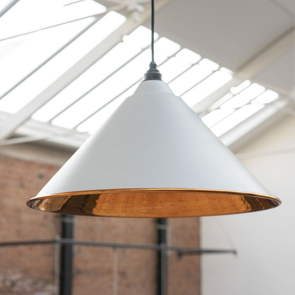 Hammered Copper Hockley Pendant in Teasel