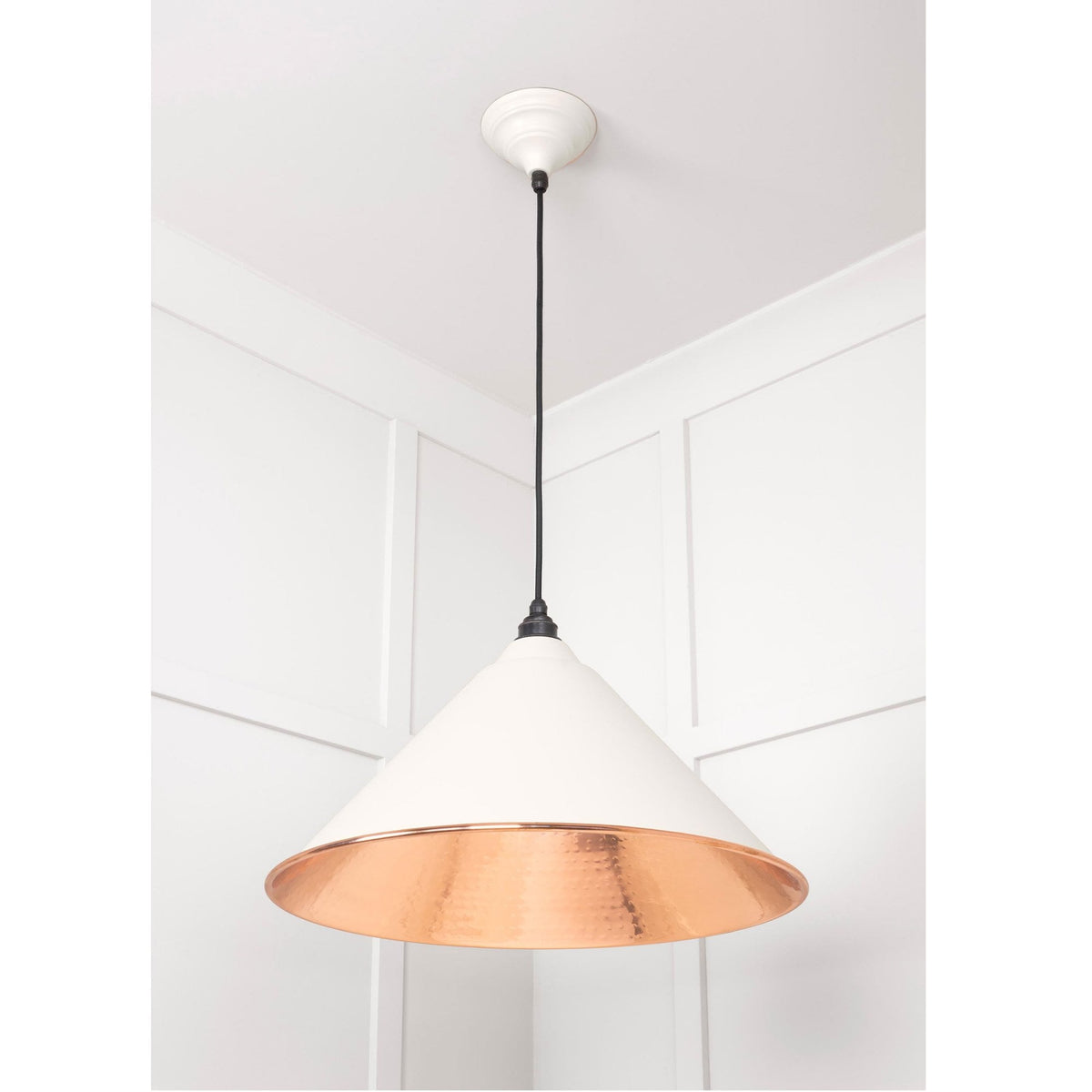 Hammered Copper Hockley Pendant in Teasel