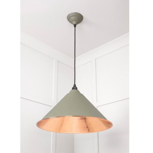 Hammered Copper Hockley Pendant in Tump
