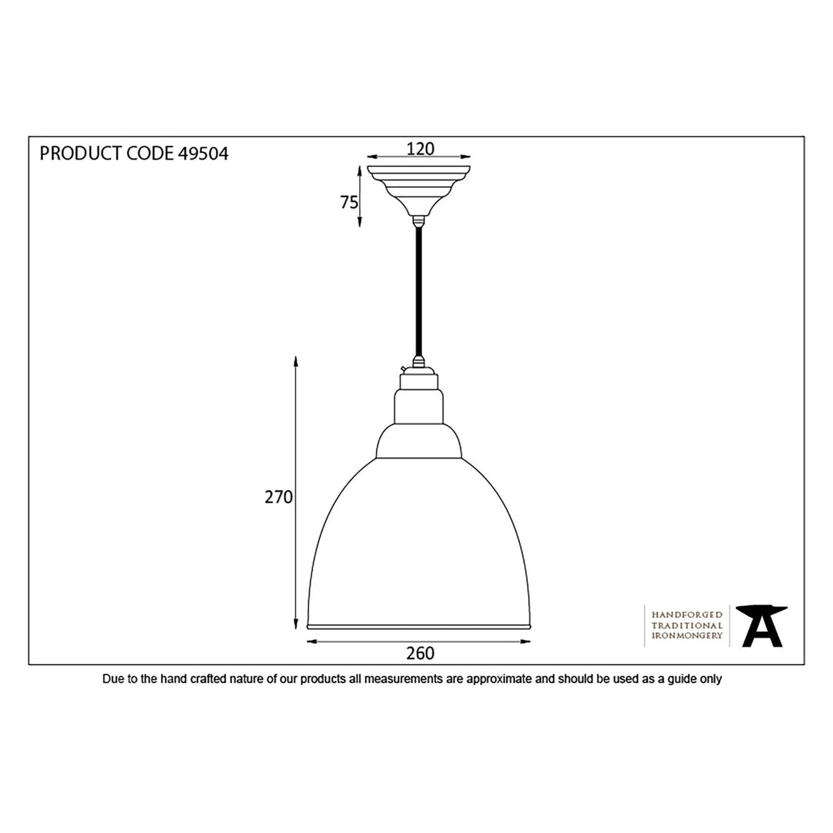Smooth Nickel Brindley Pendant