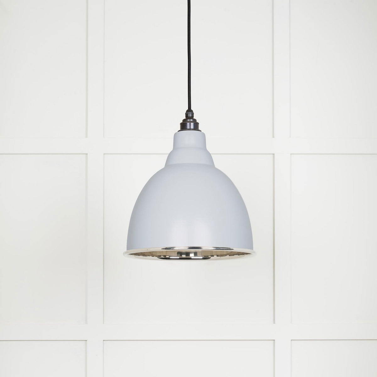 Smooth Nickel Brindley Pendant in Birch