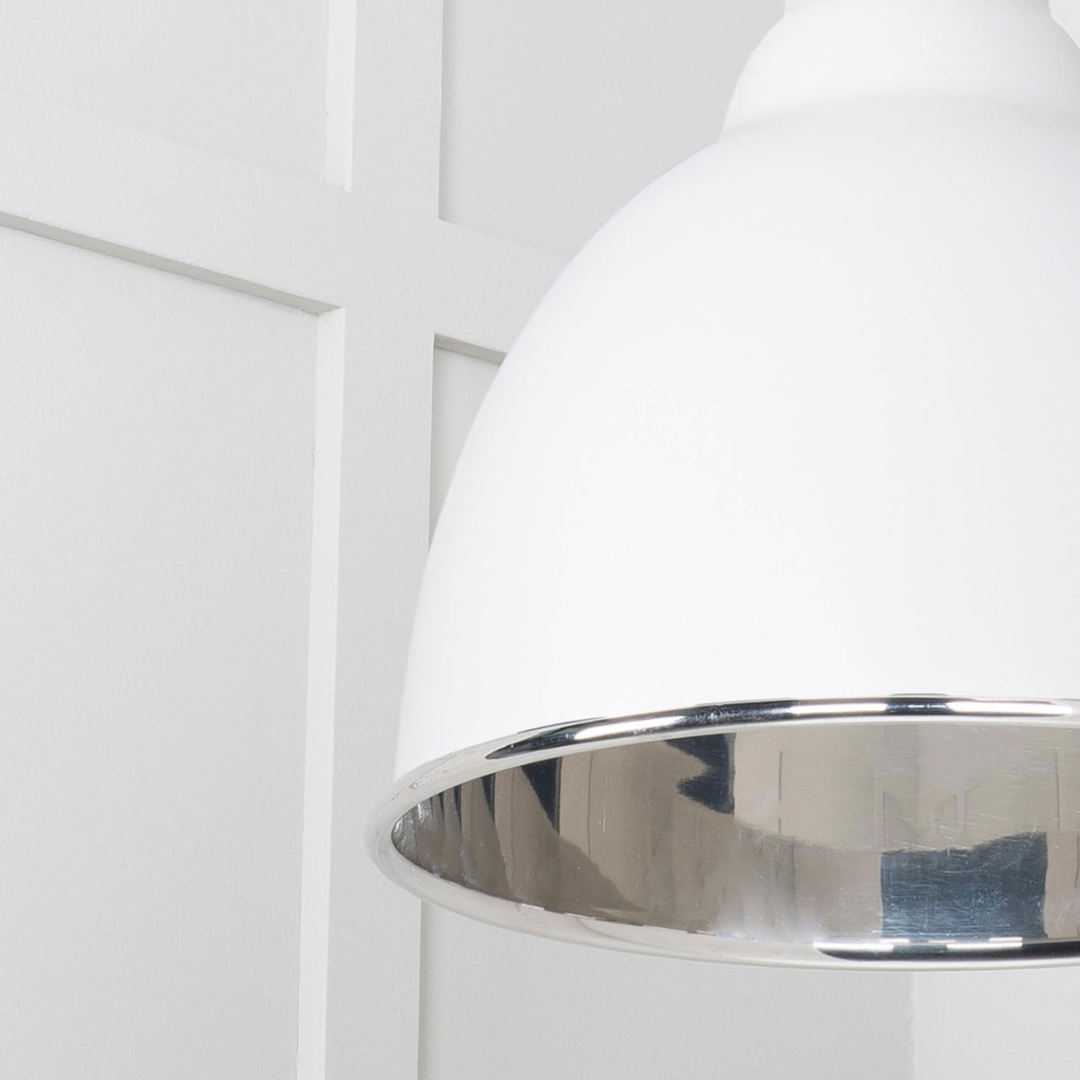 Smooth Nickel Brindley Pendant in Flock