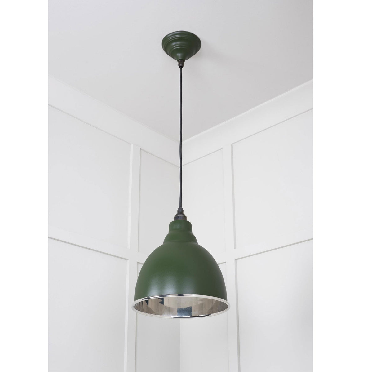 Smooth Nickel Brindley Pendant in Heath