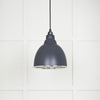 Smooth Nickel Brindley Pendant in Slate