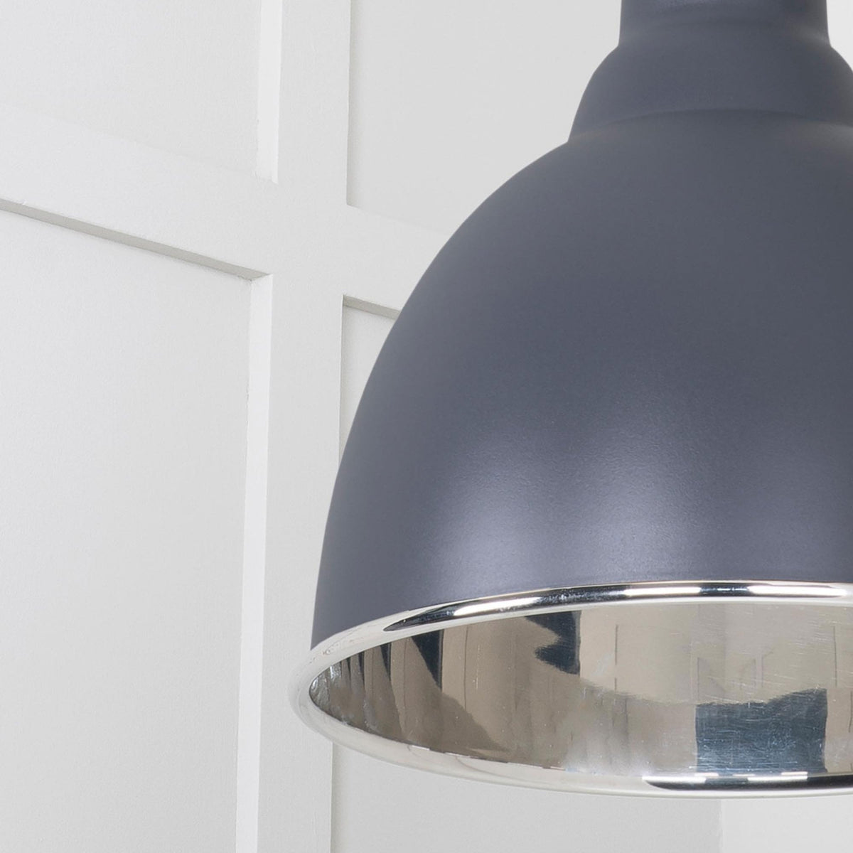 Smooth Nickel Brindley Pendant in Slate